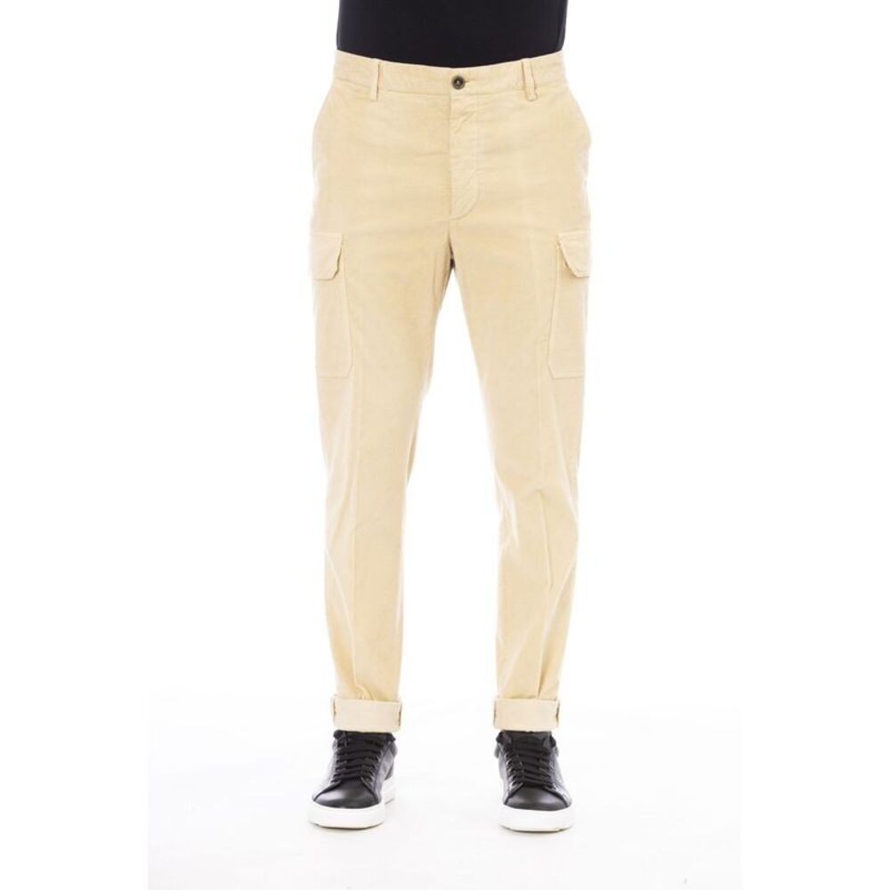 Peserico Beige Cotton Men Men's Pants